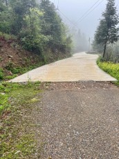end of the road - start of the 600m ofroad uphill